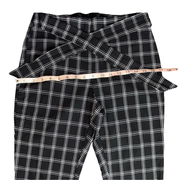 Jules & Leopold Black Plaid Tie Waist Pants Size L Work Career Pants - Picture 5 of 9